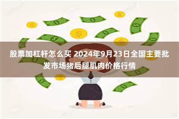 股票加杠杆怎么买 2024年9月23日全国主要批发市场猪后腿肌肉价格行情